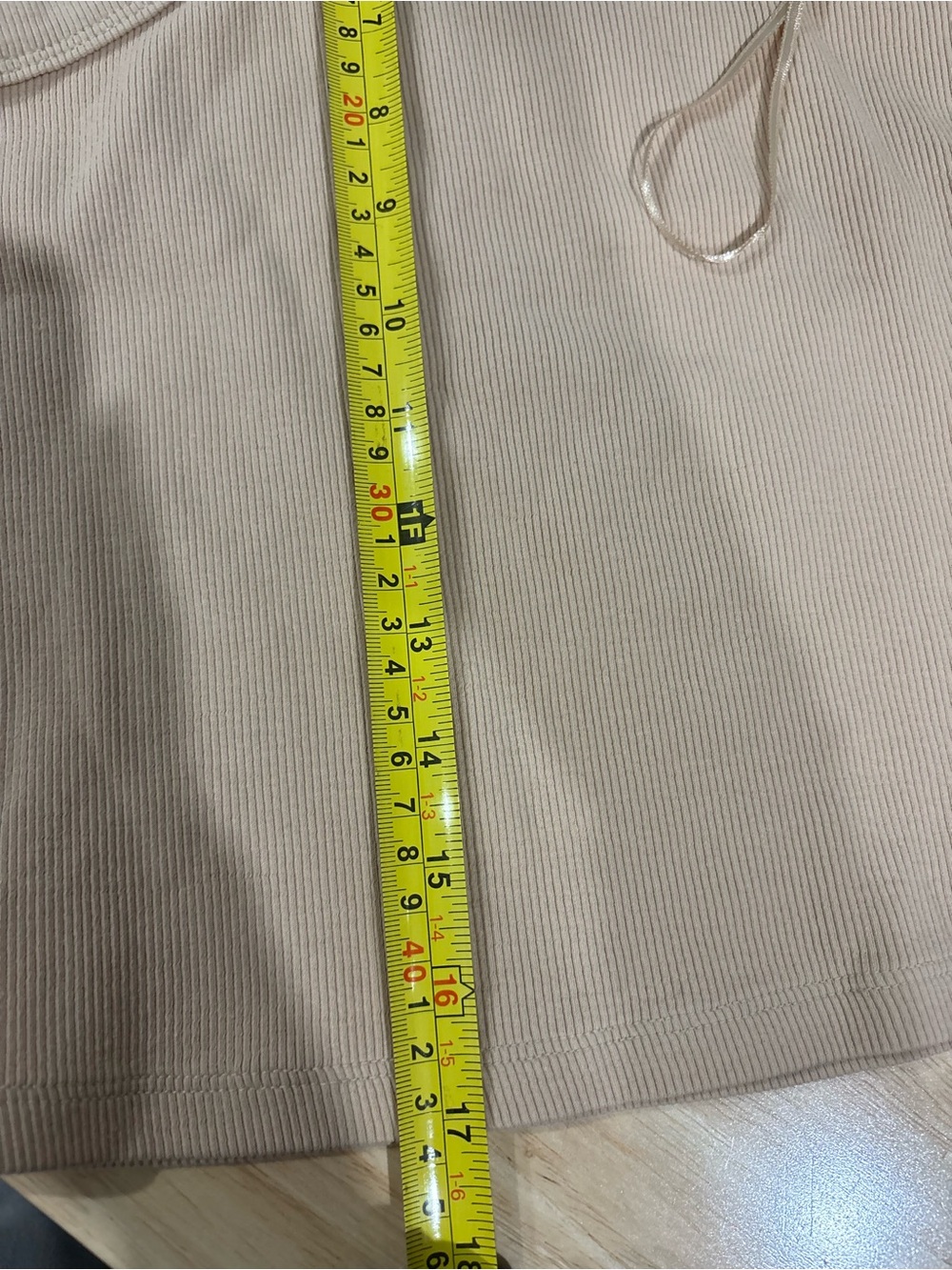 ZARA Neutral Ribbed Racerback Tank Top in Beige - Picture 5 of 5